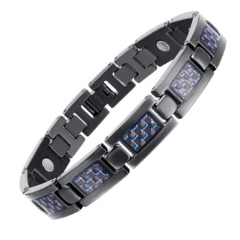 Titanium Carbon Fiber Blood Circulation Magnetic Arthritis Bracelet