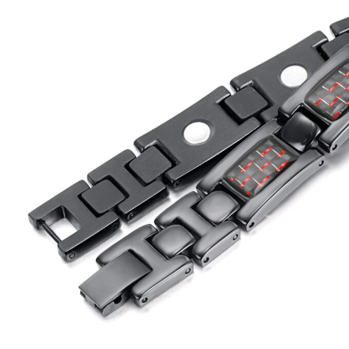 Titanium Carbon Fiber Blood Circulation Magnetic Arthritis Bracelet - Image 9