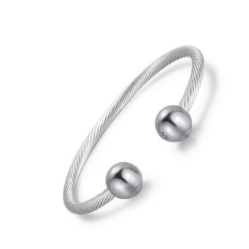 Stainless Steel High Gauss Magnetic Bangle for Pain