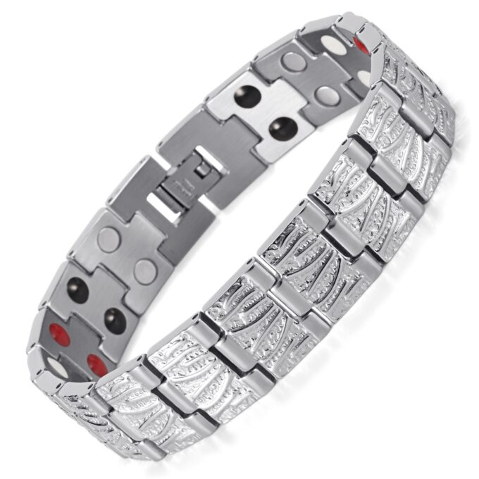 Stainless Steel No Side Effects Therapeutic Bracelet Magnetic Bracelet for Mens - Image 2