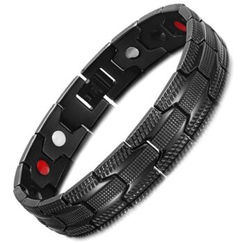 Black Therapeutic Magnetic Bracelets for Men