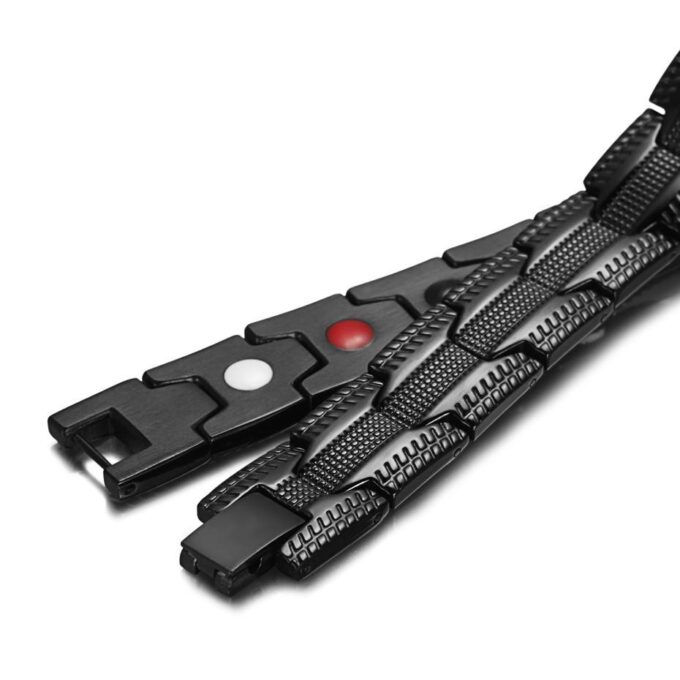 Black Therapeutic Magnetic Bracelets for Men - Image 4