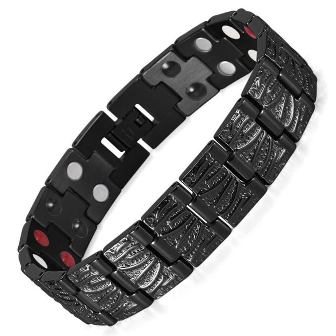 Stainless Steel No Side Effects Therapeutic Bracelet Magnetic Bracelet for Mens - Image 3