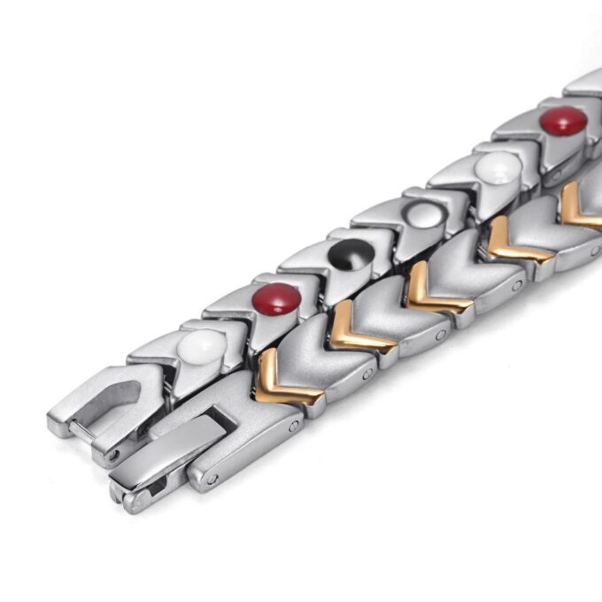 Woman's Arthritis Magnetic Bracelets Reviews Blood Circulation Titanium Bracelet - Image 6
