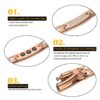 Stainless Steel Rose Gold Bio Magnetic Bracelet Necklace Series - Image 3
