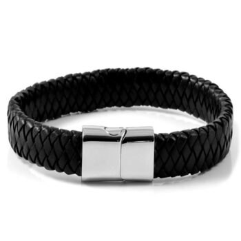 Black Jerico Leather Bracelet
