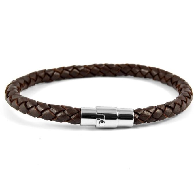 6mm Brown Bolo Leather Bracelet - Image 2