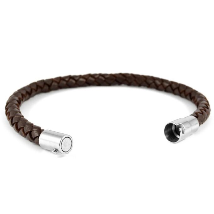 6mm Brown Bolo Leather Bracelet - Image 3