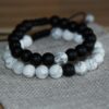 Gemstone Adjustable Distance Bracelets Set