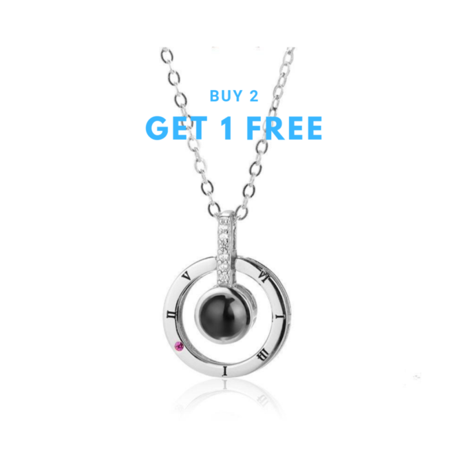 I Love You Necklace - Silver - Image 3