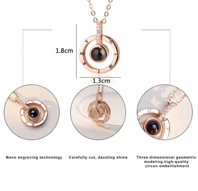 I Love You Necklace - Rose Gold - Image 2