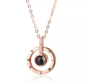 I Love You Necklace - Rose Gold