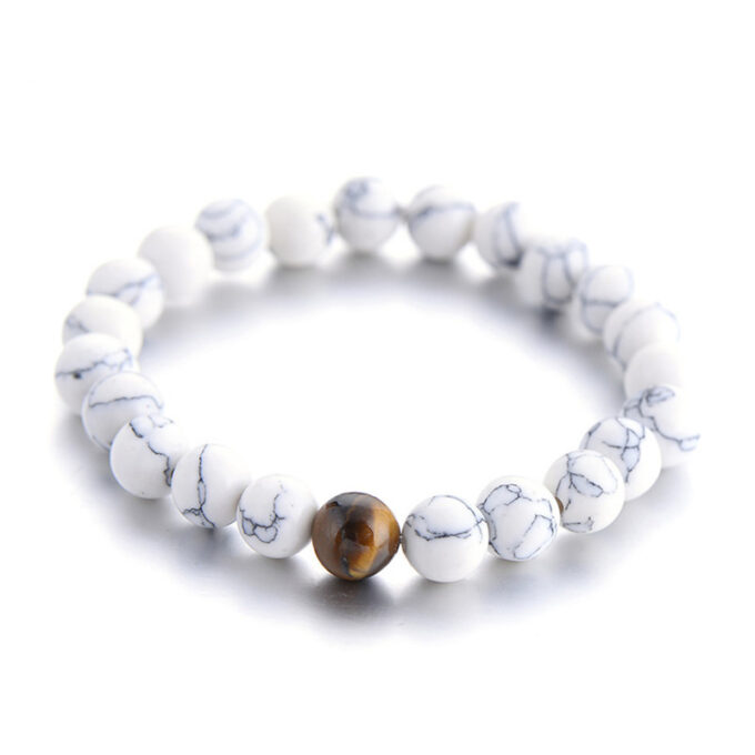 Tiger Eye Stone Couple Distance Bracelet - Image 4