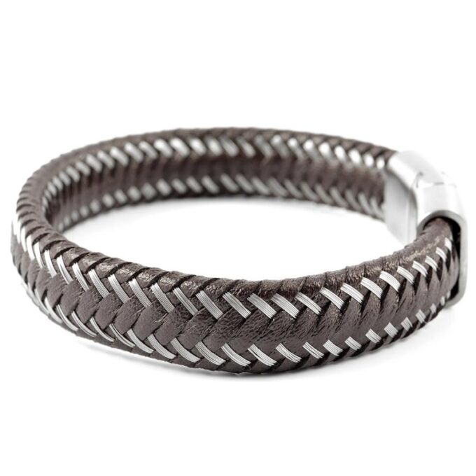 Unique Braided Leather Bracelet - Image 3
