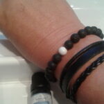 White Howlite Lava Stone Diffuser Anxiety Bracelet