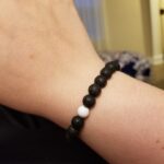 White Howlite Lava Stone Diffuser Anxiety Bracelet