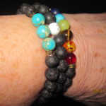 White Howlite Lava Stone Diffuser Anxiety Bracelet