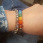 Rainbow Aura Glass Diffuser Anxiety Bracelets