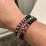 Rainbow Aura Glass Diffuser Anxiety Bracelets