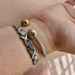 Stainless Steel High Gauss Magnetic Bangle for Pain